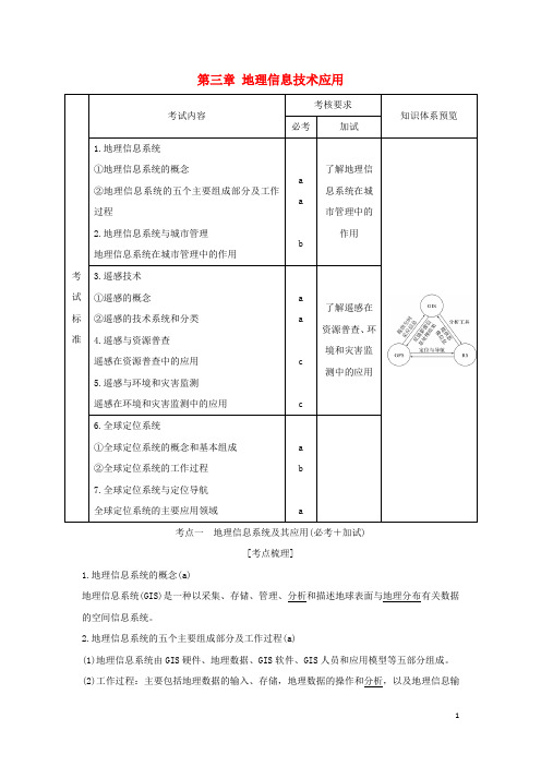 (浙江专版)2019版高考地理一轮复习第三章地理信息技术应用创新学案必修3