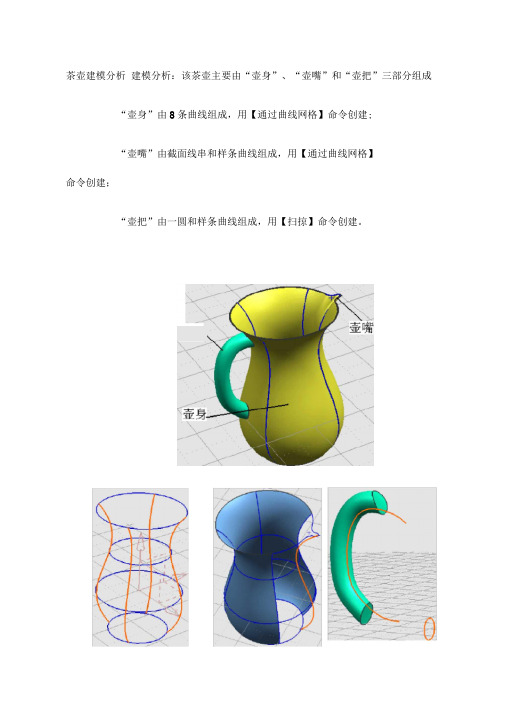 ug-曲面建模实例教程-茶壶建模步骤