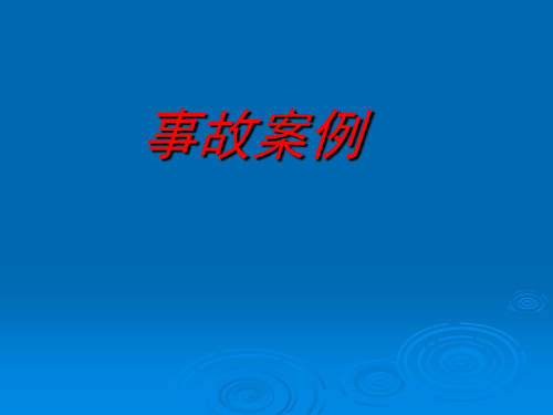 国内外特大事故案例汇编资料讲解