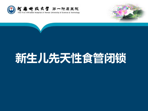 食管闭锁患儿护理