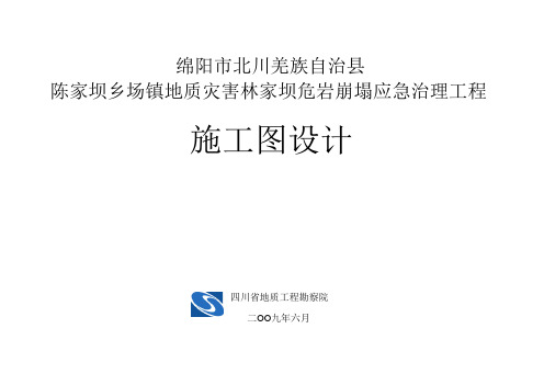 陈家坝乡场镇地质灾害林家坝危岩崩塌应急治理工程施工图设计