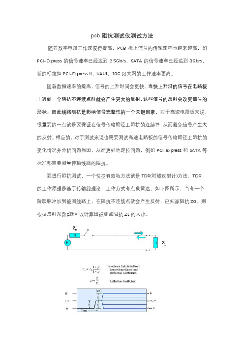 pcb阻抗测试仪测试方法