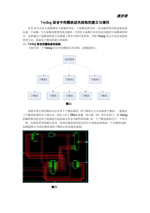 Verilog子模块调用 