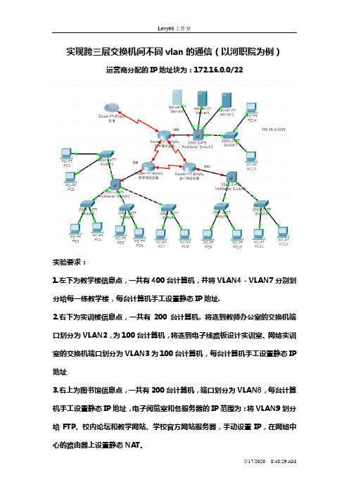 实现跨路由vlan通信教程