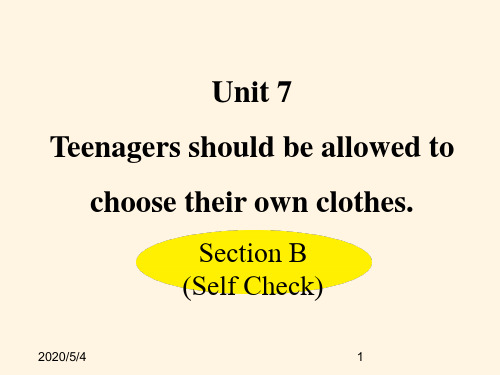 最新人教PEP版九年级上册英语精品课件：-Unit 7-Section B (Self Check)