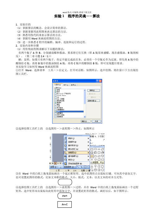 VC++上机实验-实验1程序的灵魂