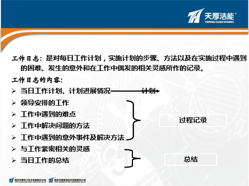 工作日志专题培训教材PPT(34张)