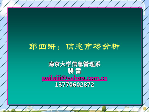 关于信息市场分析(ppt 53页)