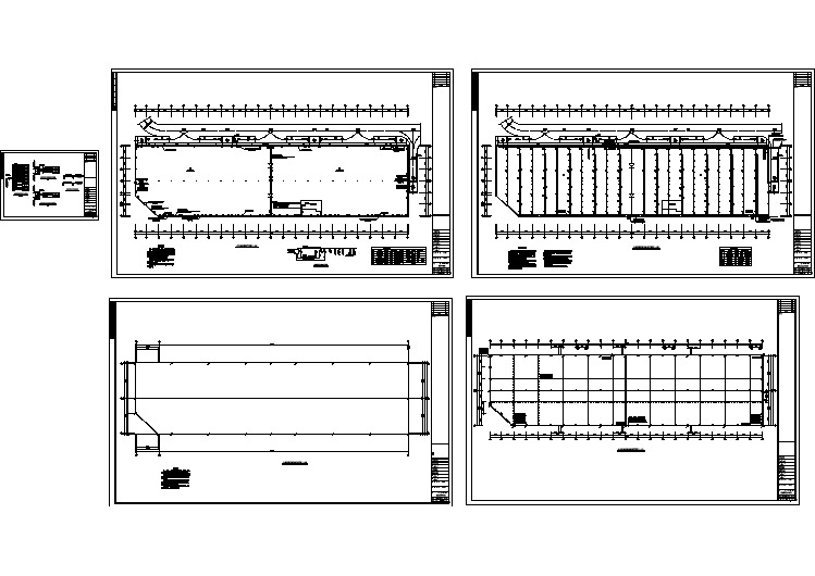 某物流中心建筑结构方案图（共5张图纸）