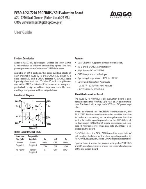 EVBD-ACSL-7210 PROFIBUS   SPI 评估板说明书