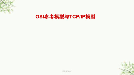 OSI参考模型与TCPIP模型ppt课件