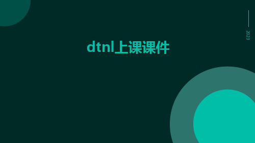 dtnl上课课件