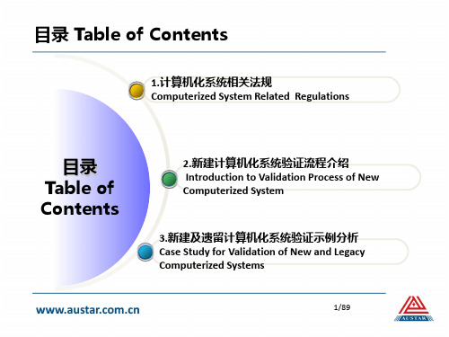 计算机化系统验证要点分析