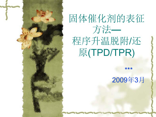 固体催化剂的表征方法—程序升温脱附还原(TPDTPR)