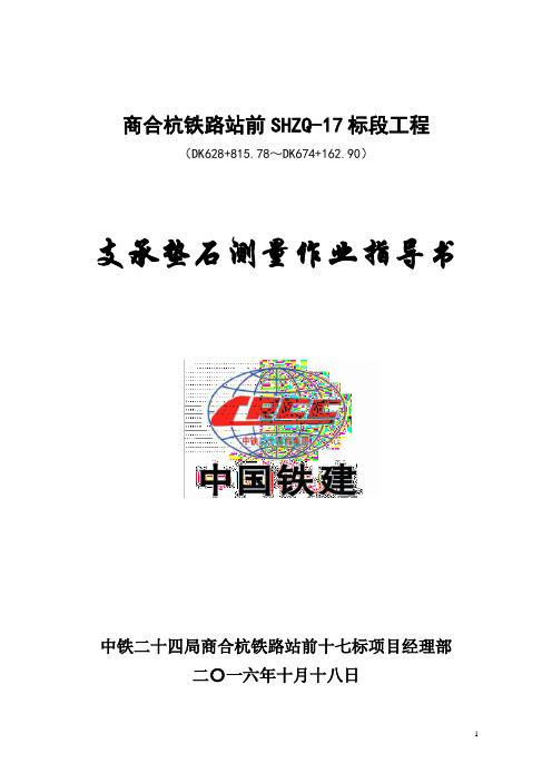 支座测量作业指导书