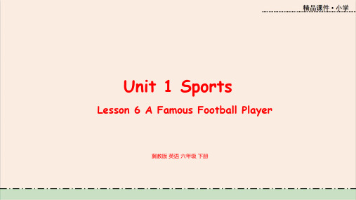 英语冀教版六年级下册教学课件 unit1lesson6课时6