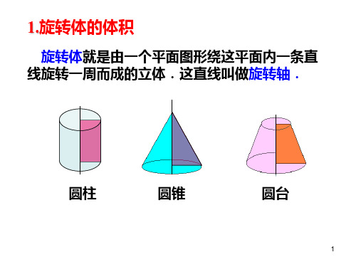 旋转体的体积计算(课堂PPT)