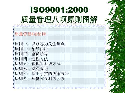 ISO9001质量管理8项原则