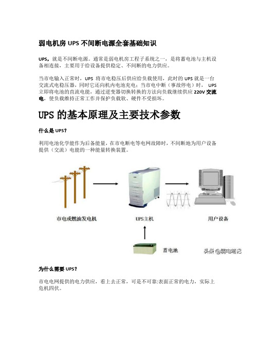 弱电机房UPS不间断电源全套基础知识