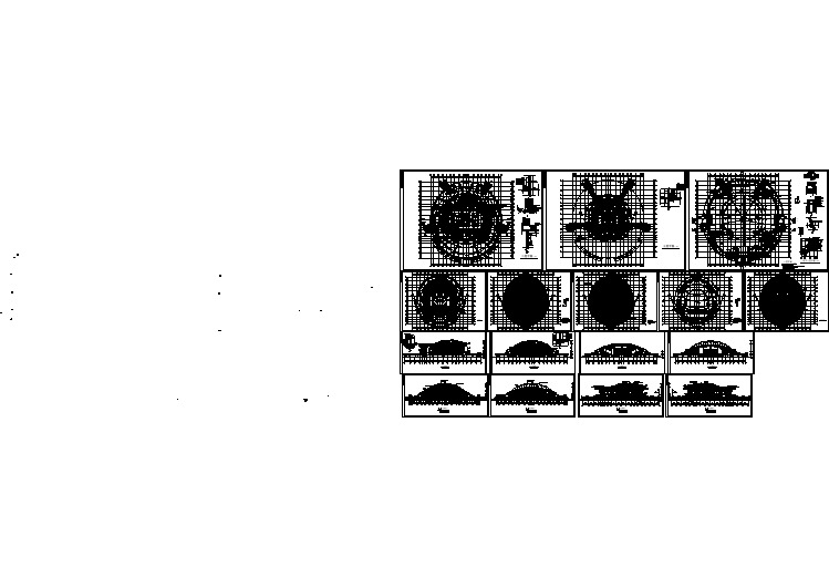 某地区大学体育馆设计施工CAD图纸