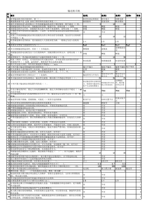 输送机司机100