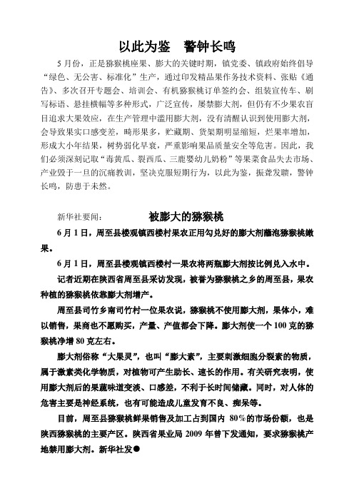 以此为鉴 警钟长鸣