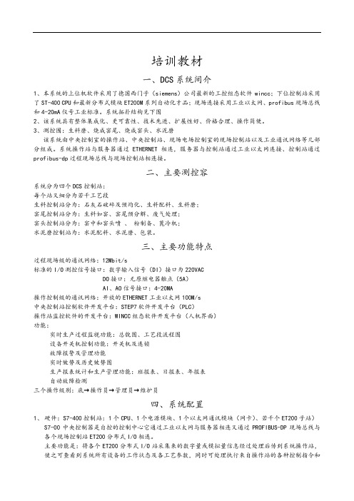 DCS系统操作说明书