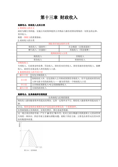 第13章 财政收入