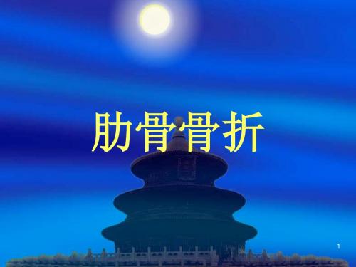 肋骨骨折PPT课件