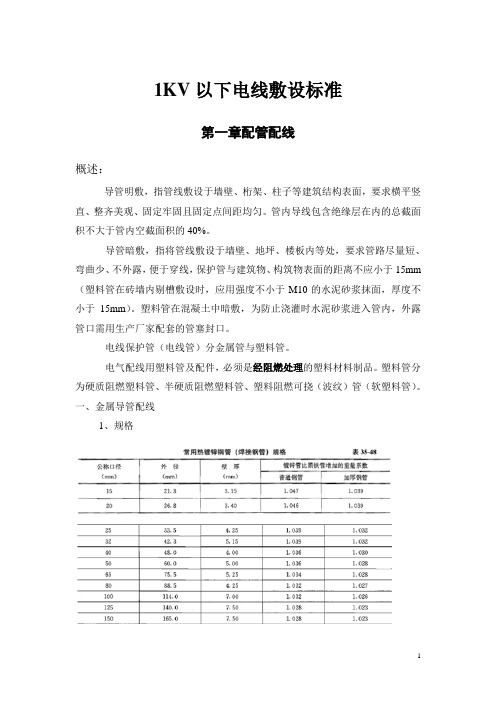 低压管线施工质量标准(图集)