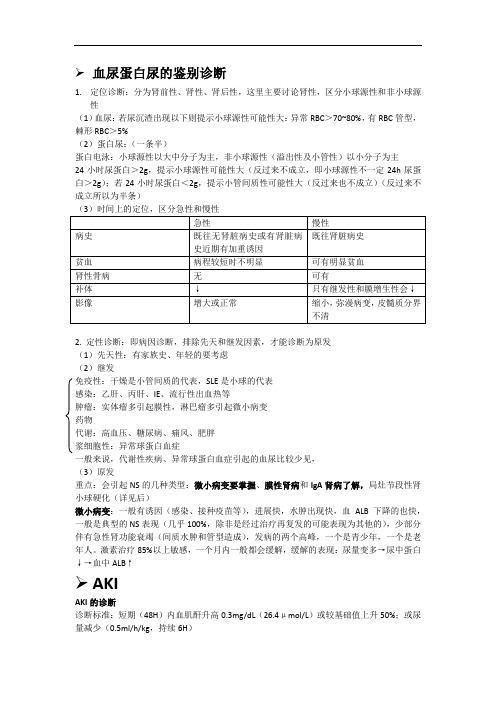 【内科学习】_肾内串讲总结(09级)