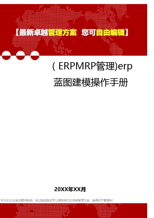 2020年(ERPMRP管理)erp蓝图建模操作手册