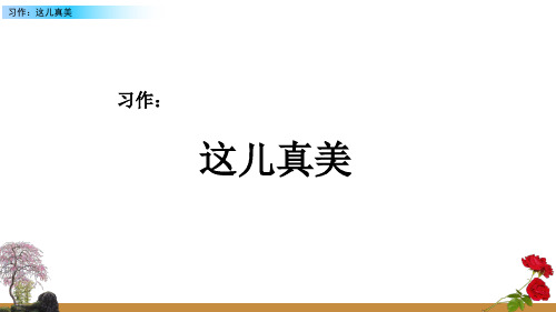 统编版小学语文部编版三上第六单元习作：这儿真美 课件(62张)