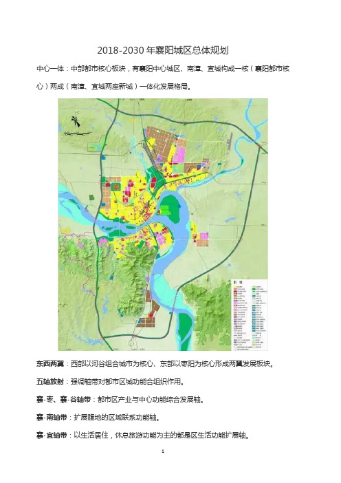 2018-2030年襄阳城区总体规划