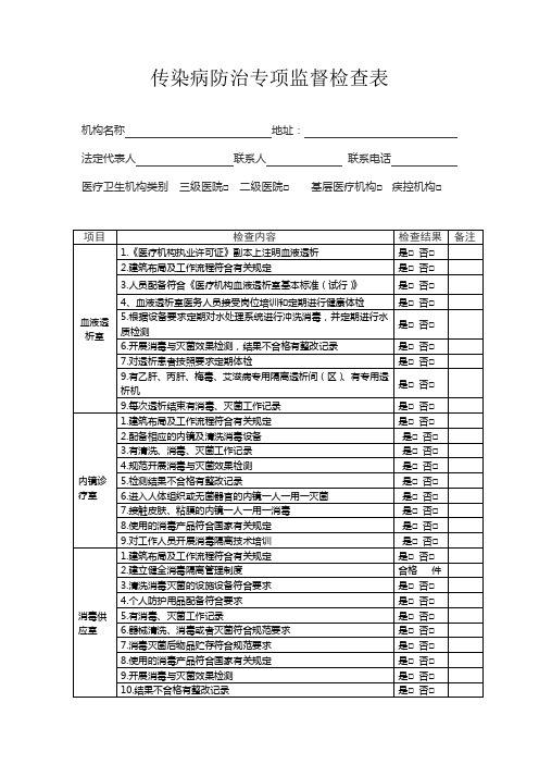 2016年传染病报表