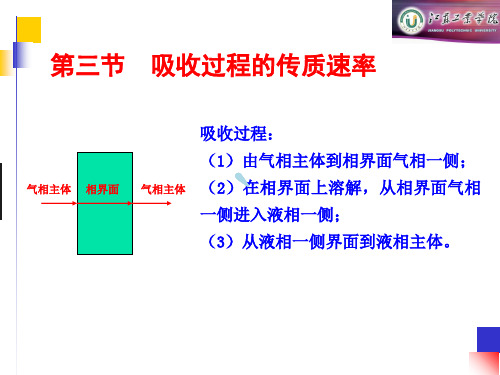 吸收过程的传质速率