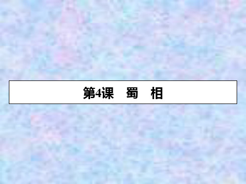 2019-2020学年语文人教版选修中国古代诗歌散文欣赏课件：第4课蜀相 