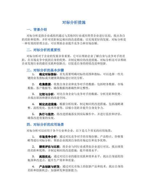 对标分析措施