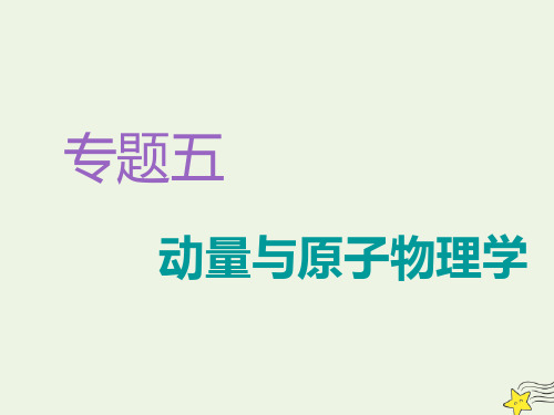 (江苏专用)2020版高考物理二轮复习专题五动量与原子物理学课件