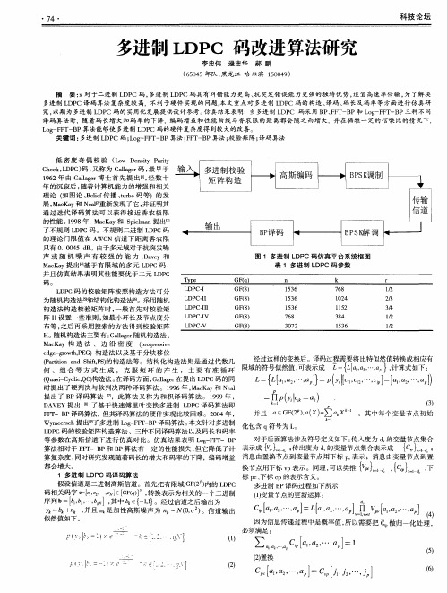 多进制LDPC码改进算法研究