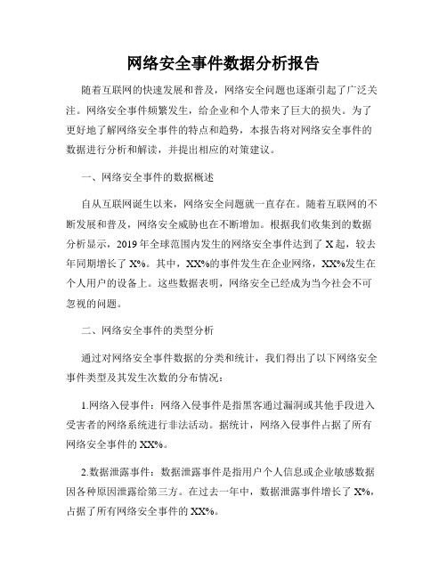 网络安全事件数据分析报告