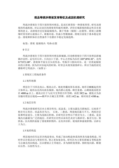 理县垮流沙滑坡发育特征及成因机理研究