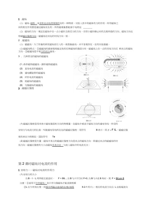 磁场及安培力