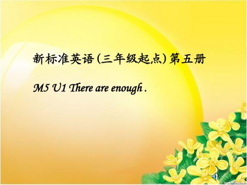 新标准英语_M5_U1_There_are_enough.(三年级起点)第五册