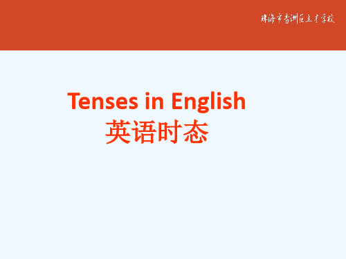 英语人教版八年级下册初中英语语法动词时态复习课件1.