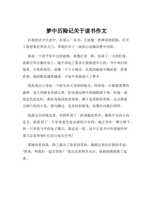 梦中历险记关于读书作文