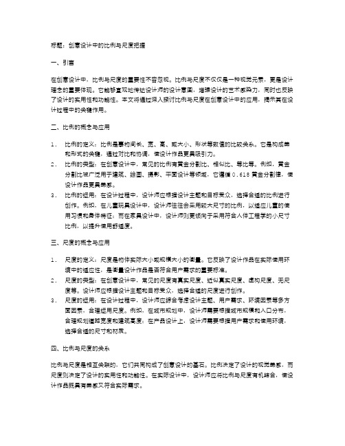 创意设计中的比例与尺度把握