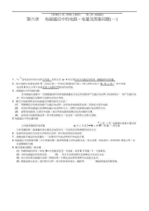 电磁感应中的电路、电量及图象问题