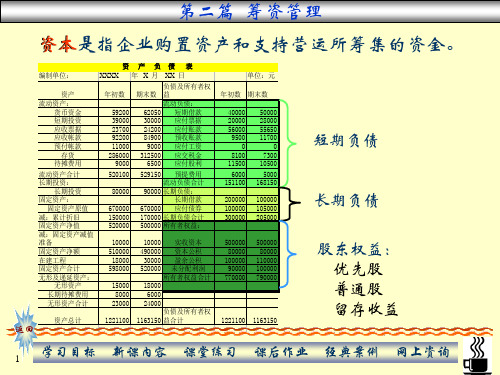 财务管理筹资篇课件