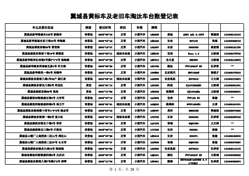 黄标车